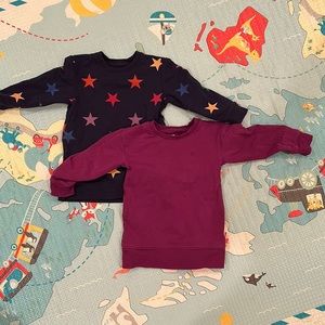 Two pocket tunic sweatshirts from Primary in 2T. Perfect condition.